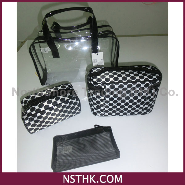 Cosmetic Bag Set composed of 4 different bags (BPB629 U0645 P4A,P1A,P1B,P1C)