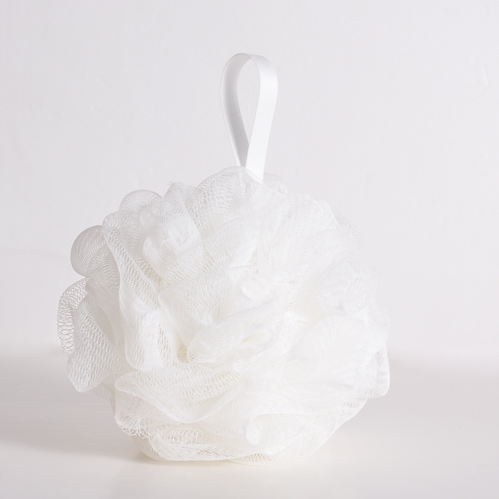 RPET shower puff-can offer TC certificate（F3618）